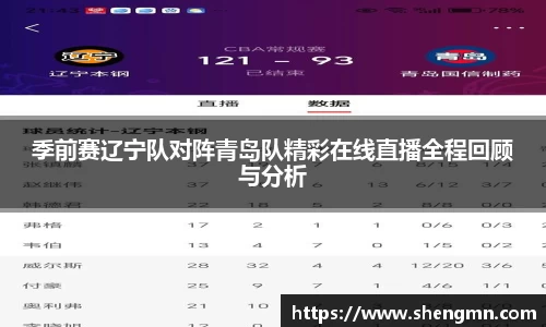 季前赛辽宁队对阵青岛队精彩在线直播全程回顾与分析