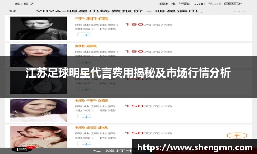 江苏足球明星代言费用揭秘及市场行情分析